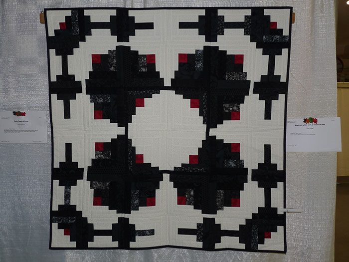 D11b Jean Faison Black on White with a Touch of Red