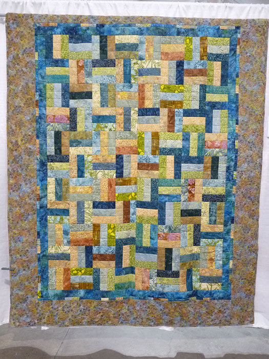 E9 Marcia Moore Batik Rail Fence