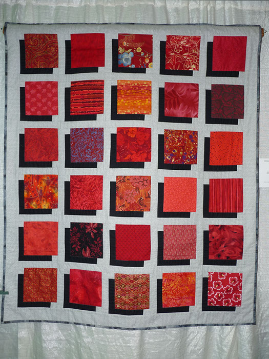 F30 Carol Boyce Floating Red Squares